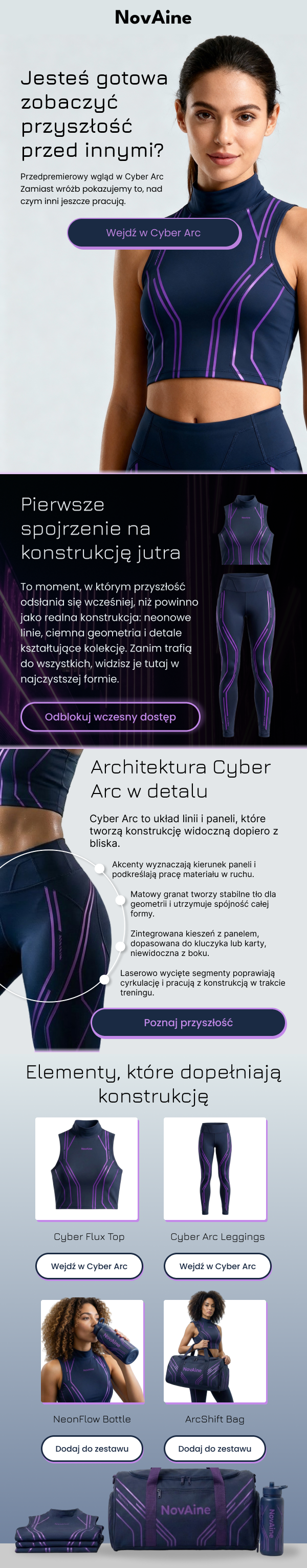 NovAine — mail edukacyjny o konstrukcji stroju