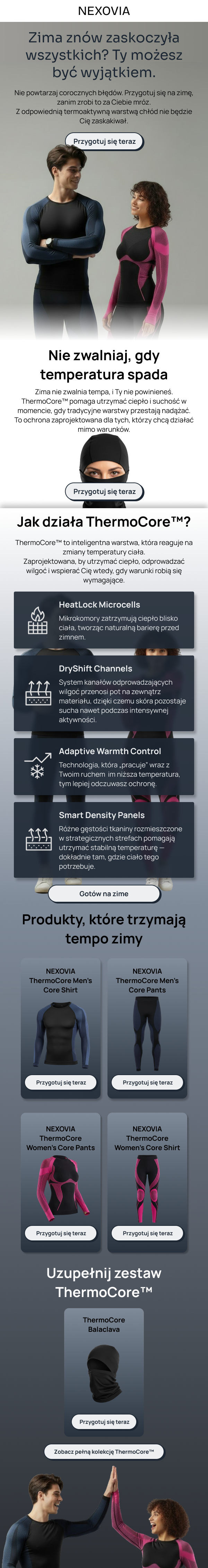 NEXOVIA — edukacyjny mail o technologii produktu